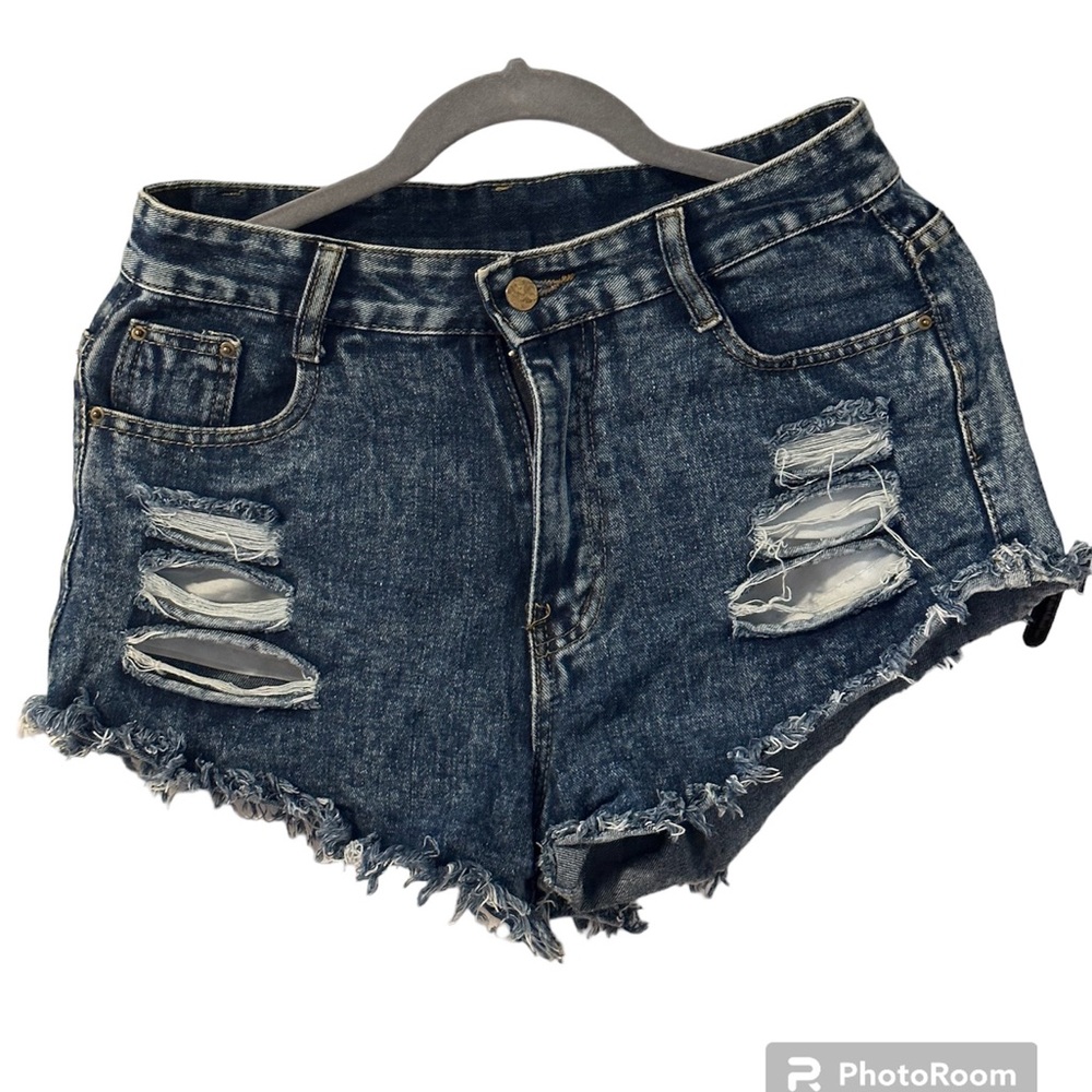 Ripped Jeans Shorts